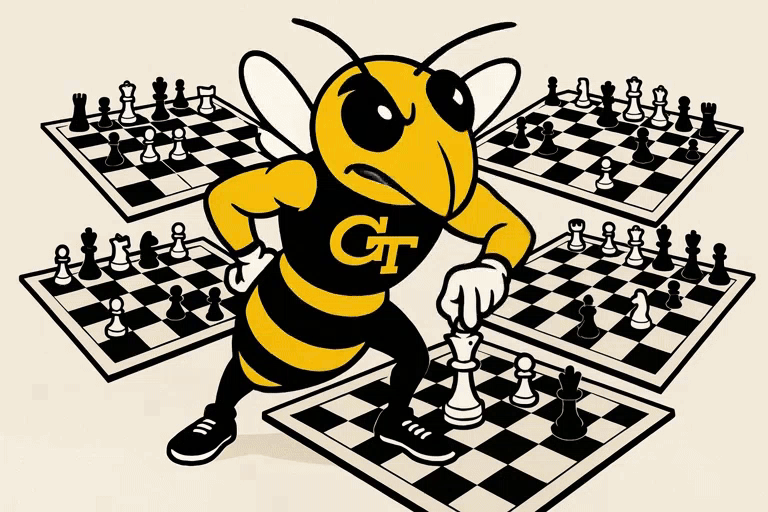 Buzz playing chess — strategy